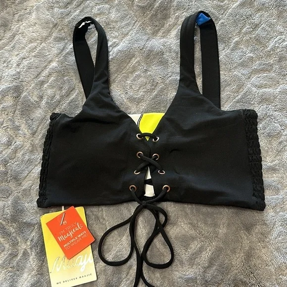 Maaji Reversible Abstract Colored Bikini Top - Picture 4 of 6